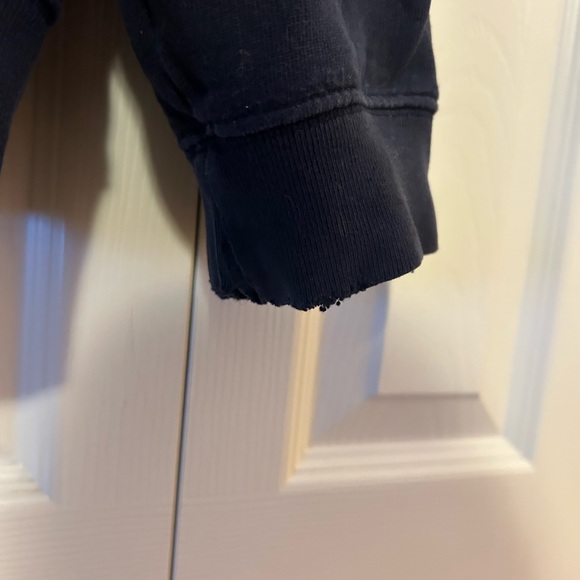 Eddie Bauer Dark Blue Sweatshirt with Yellow Emblem - Picture 3 of 7